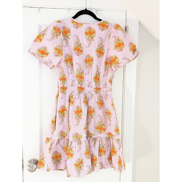Like New Anthropologie The Somerset Mini Dress Floral Print Sz Small - Picture 2 of 4
